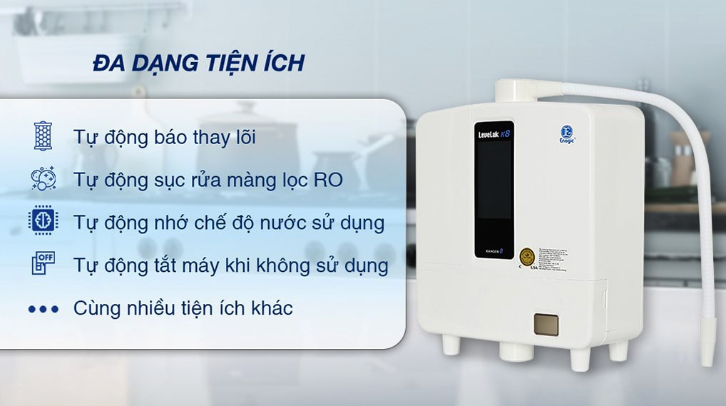 Máy Kangen K8 là một trong những đứa con tinh thần được yêu quý nhất của tập đoàn Enagic