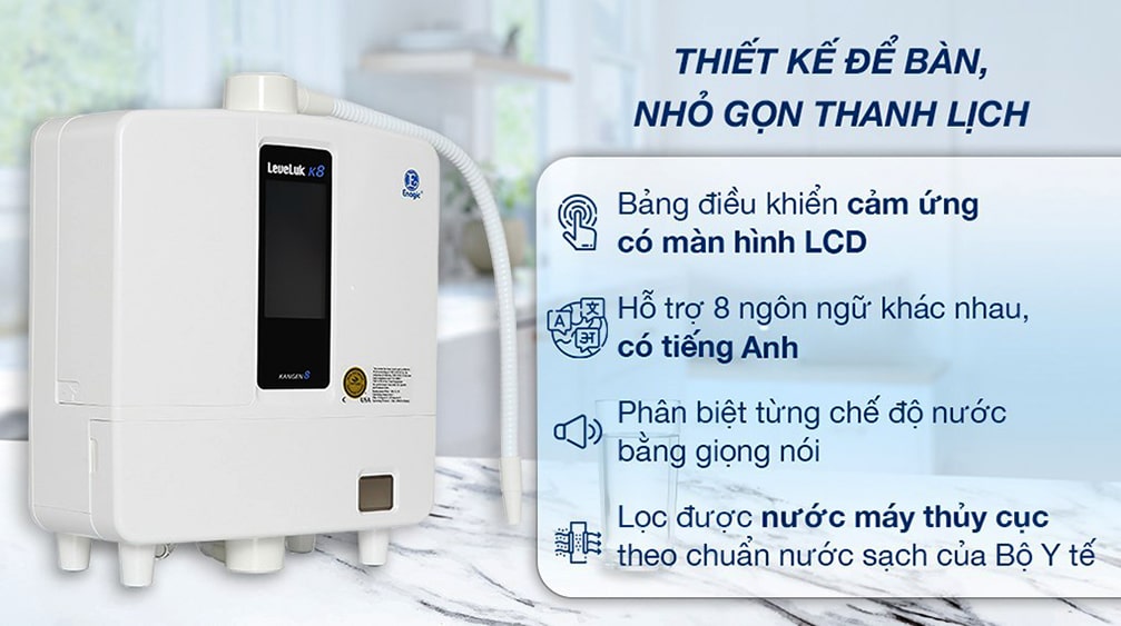 Máy lọc nước Kangen K8 sản phẩm cao cấp đa ưu điểm