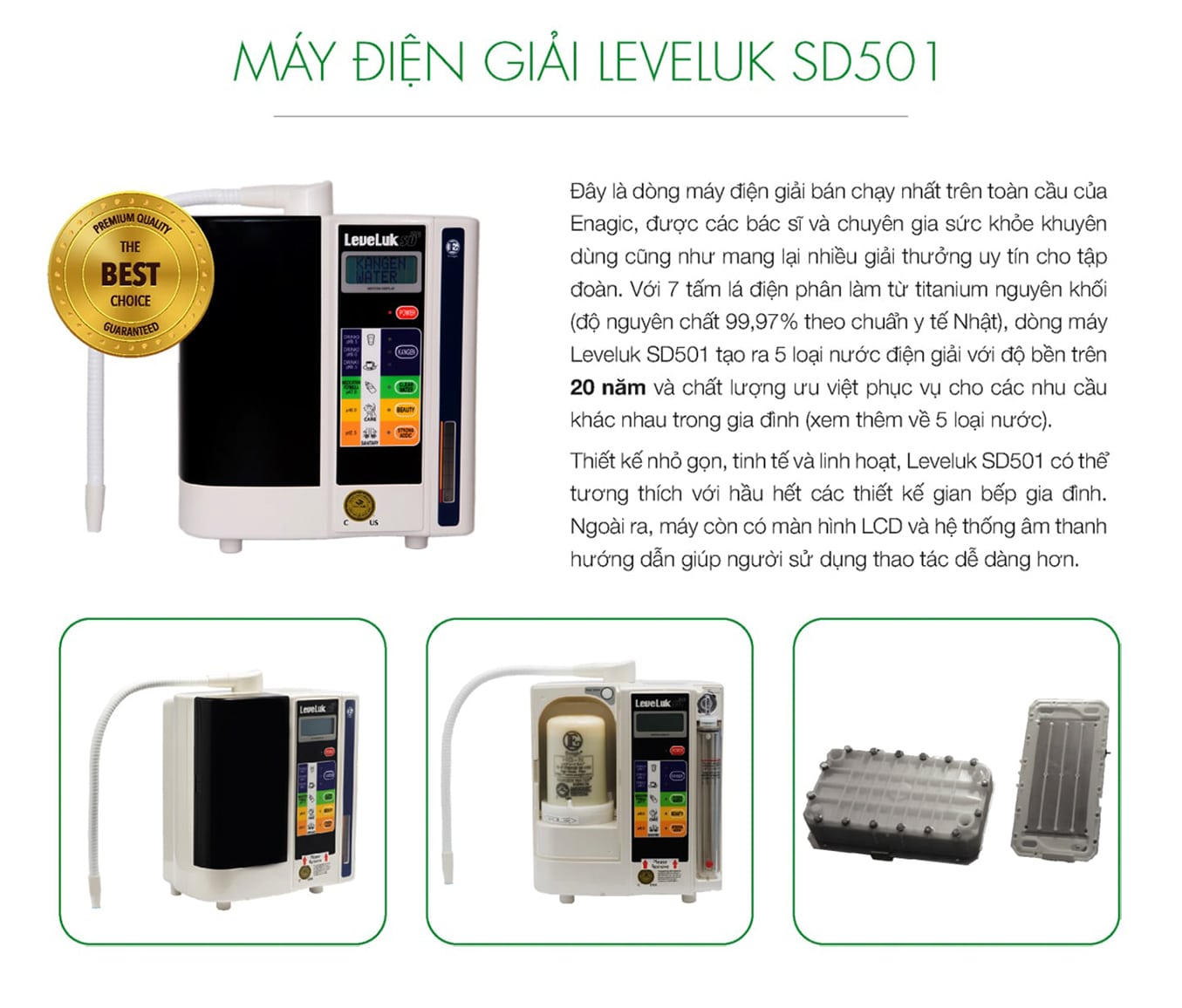 Máy lọc nước Kangen thương hiệu Leveluk của Enagic Máy lọc nước Kangen thương hiệu Leveluk của Enagic