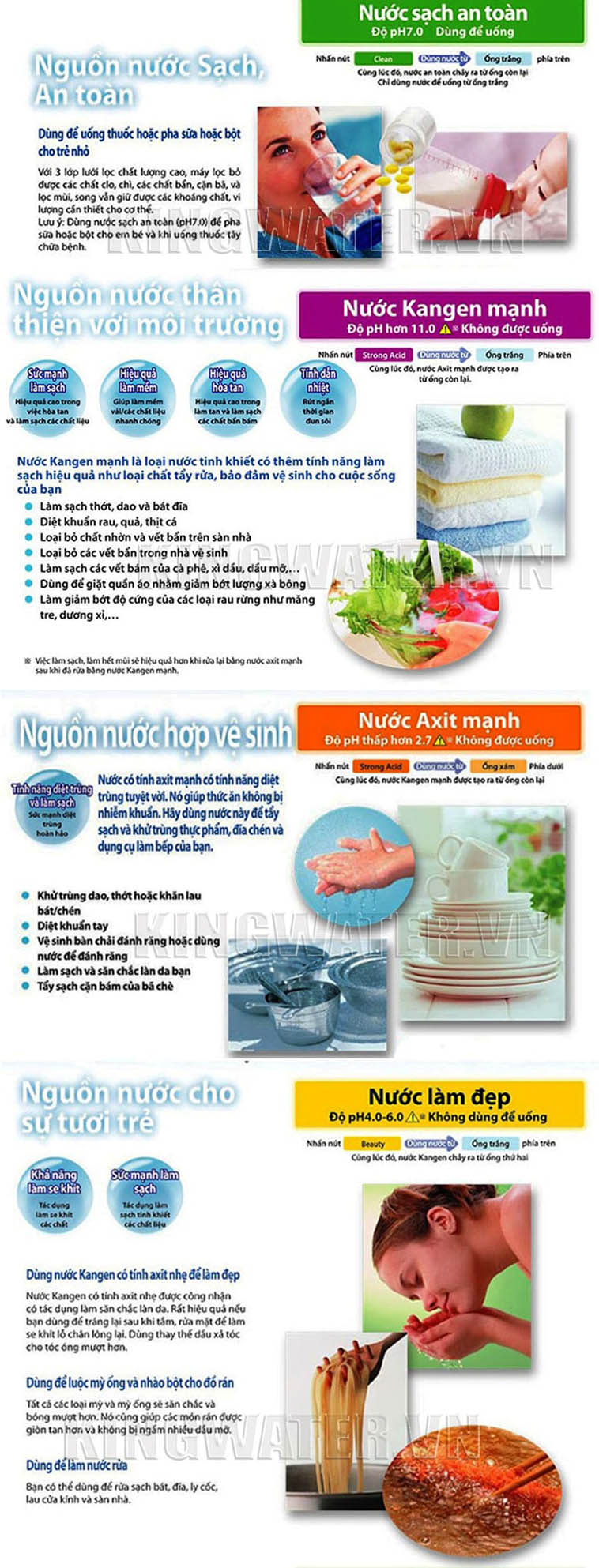 Nước Kangen giàu tính kiềm tự nhiên nên có thể giúp cơ thể cân bằng lại vấn đề dư axit Nước Kangen giàu tính kiềm tự nhiên nên có thể giúp cơ thể cân bằng lại vấn đề dư axit